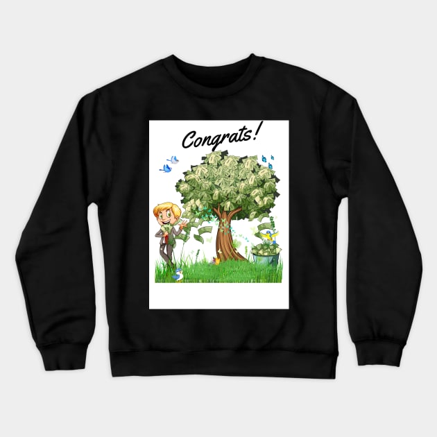 Money Tree Crewneck Sweatshirt by MGRCLimon